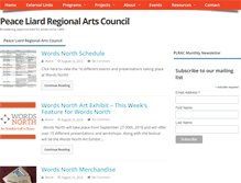 Tablet Screenshot of peaceliardarts.org